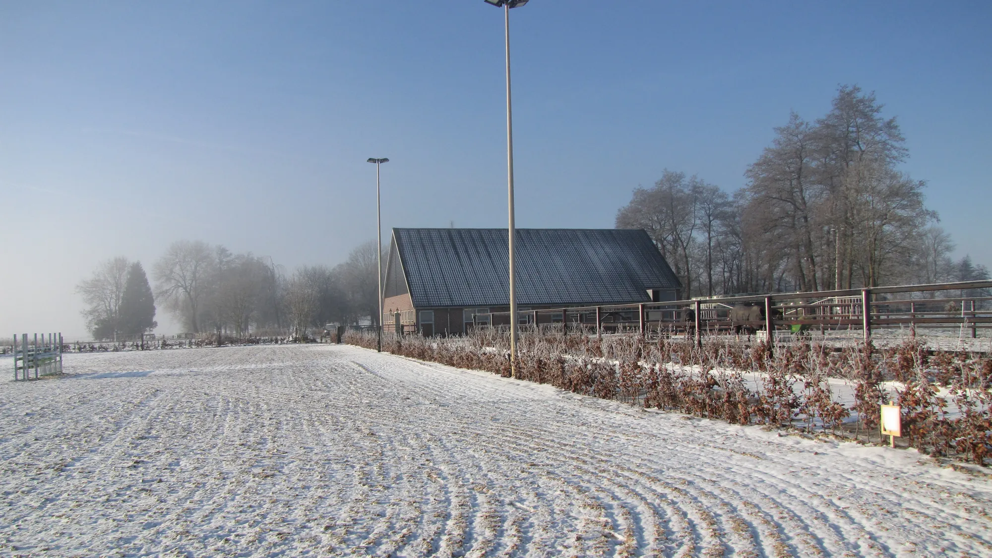 Rijbak in de winter